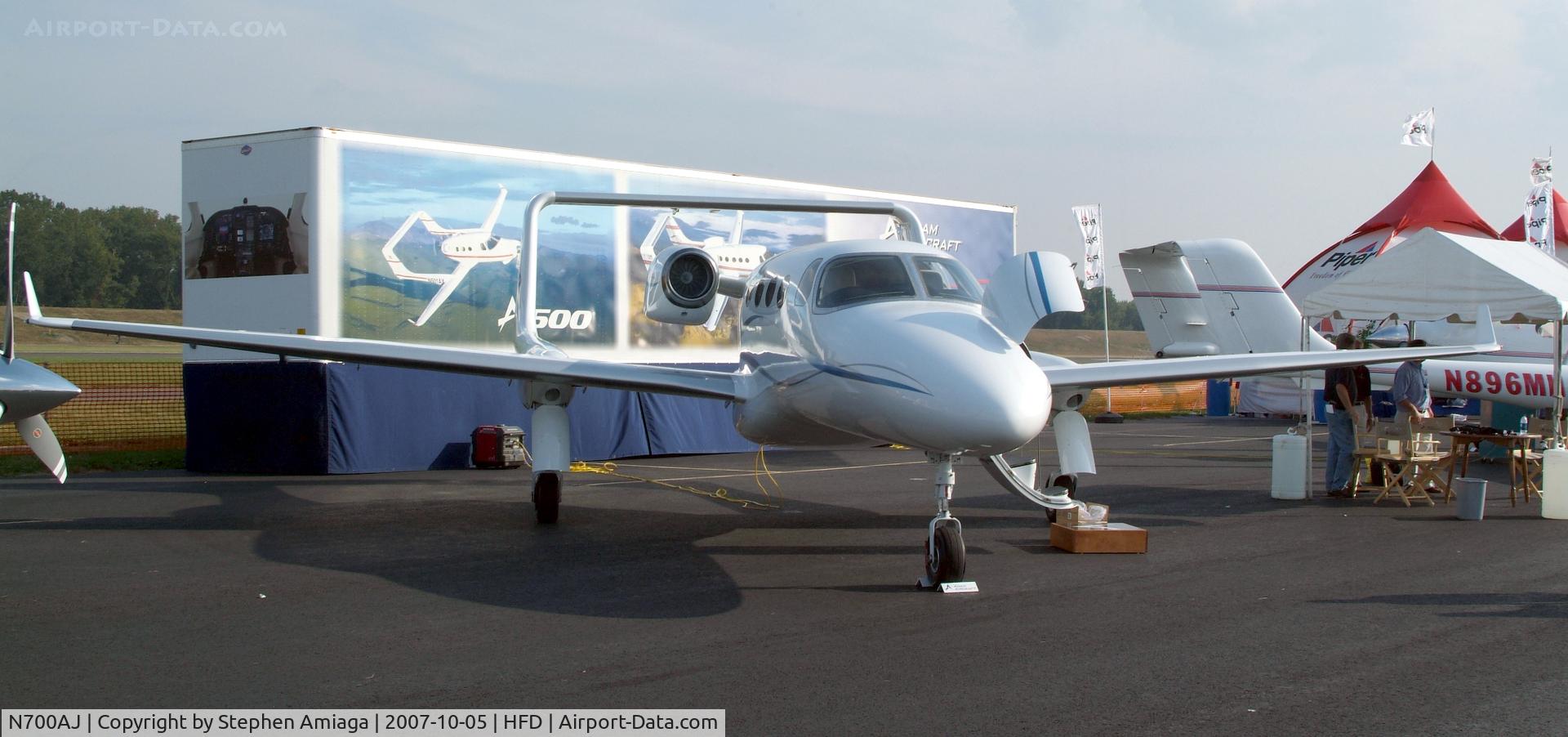 N700AJ, 2007 Adam Aircraft A700 C/N 0004, At the AOPA Expo...