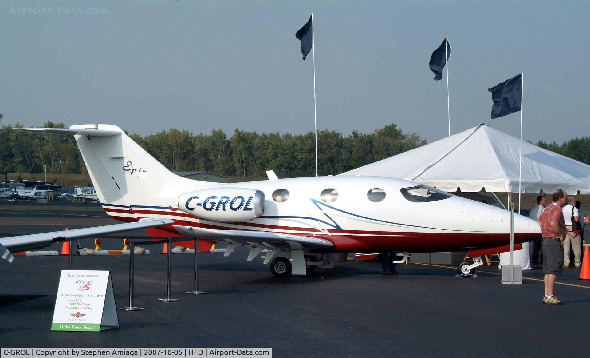 C-GROL, 2006 Epic Aircraft Elite C/N 001J, At the AOPA Expo...