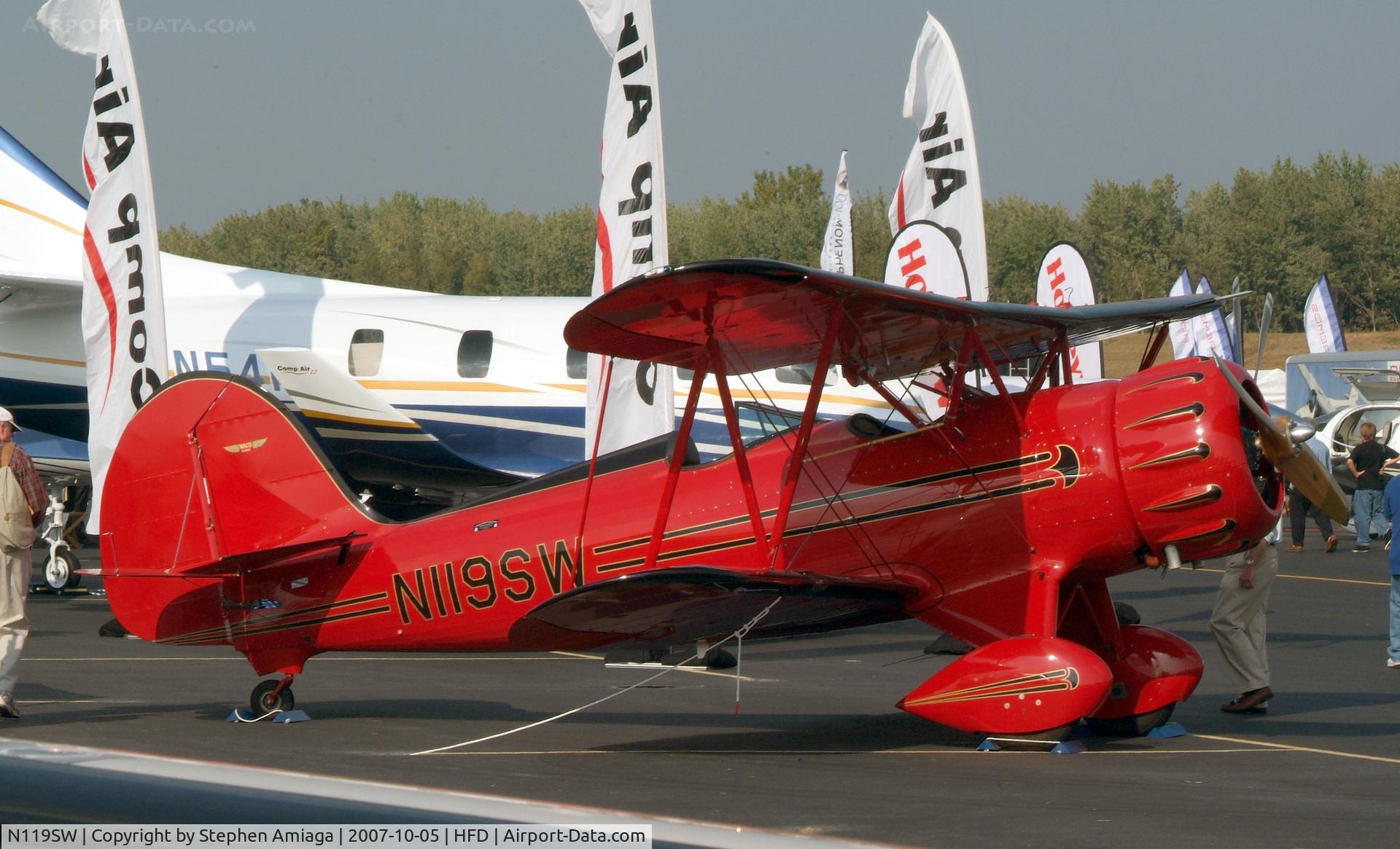 N119SW, Waco YMF-F5C C/N F5C112, At the AOPA Expo...