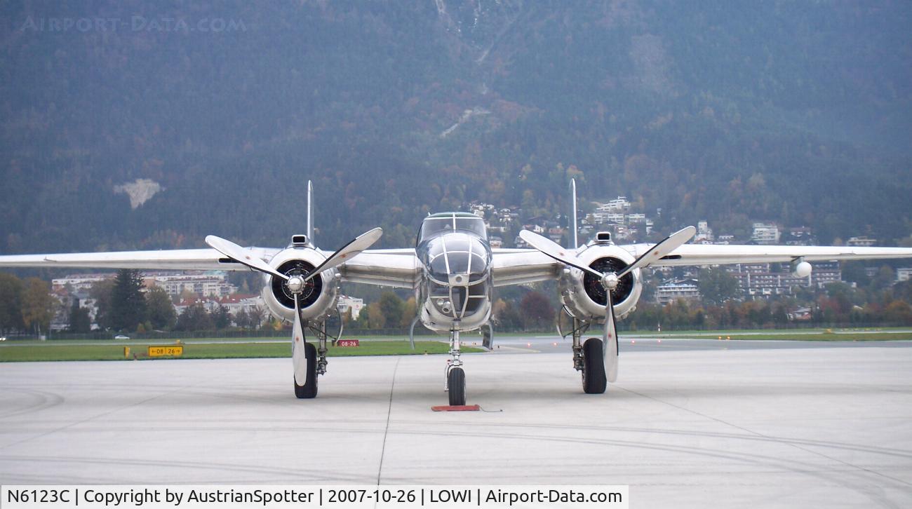 N6123C, 1945 North American B-25J-30-NC Mitchell Mitchell C/N 108-47647, Airport DayÂ´s in Innsbruck