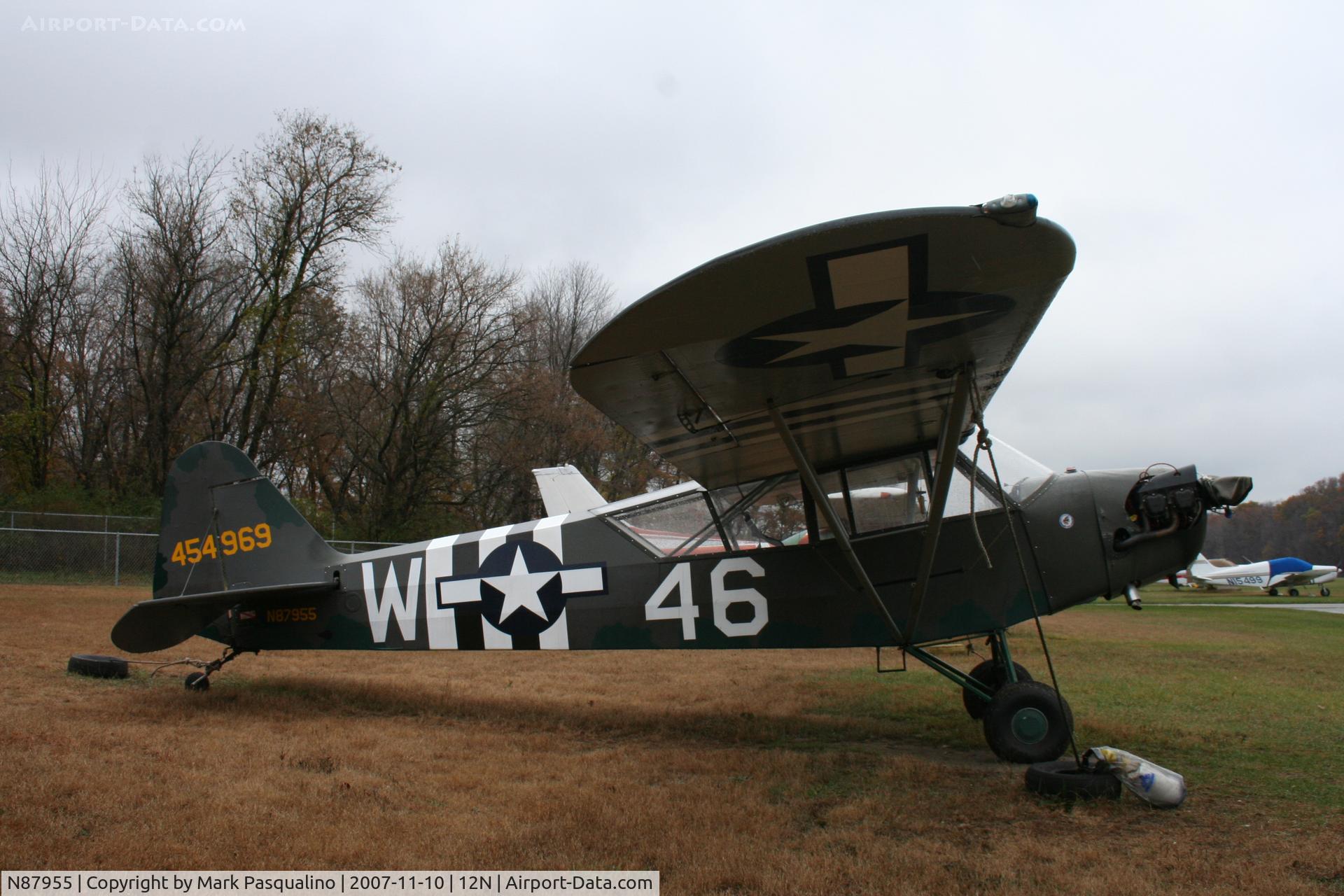N87955, 1952 Piper J3C-65 Cub C/N 15573, Piper L-4