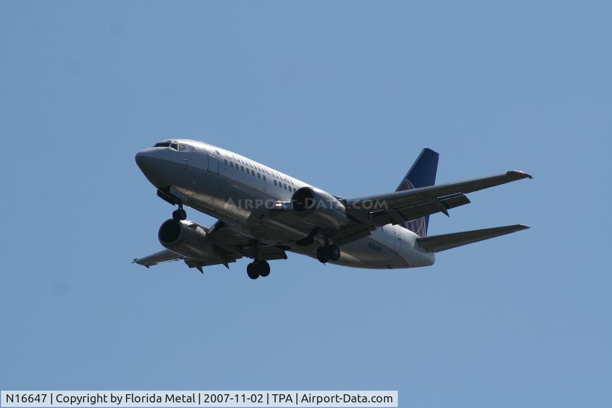 N16647, 1997 Boeing 737-524 C/N 28908, Continental