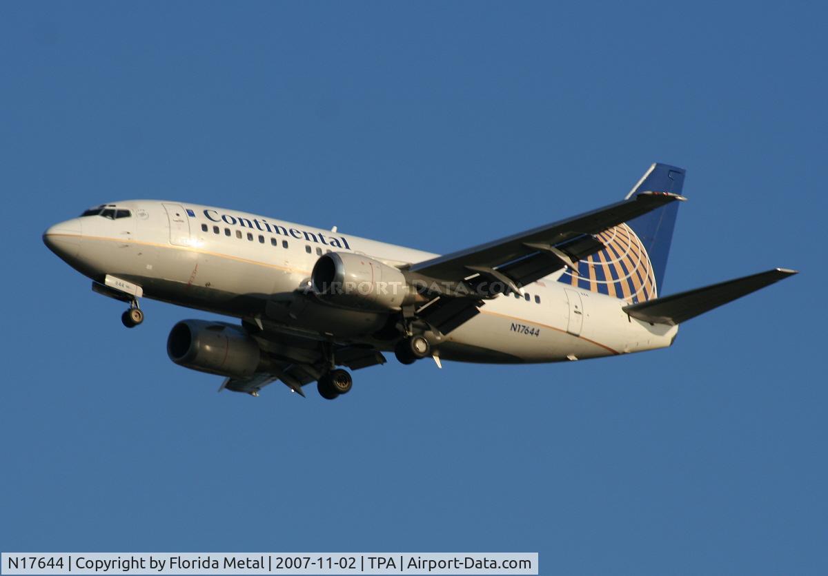 N17644, 1997 Boeing 737-524 C/N 28905, Continental