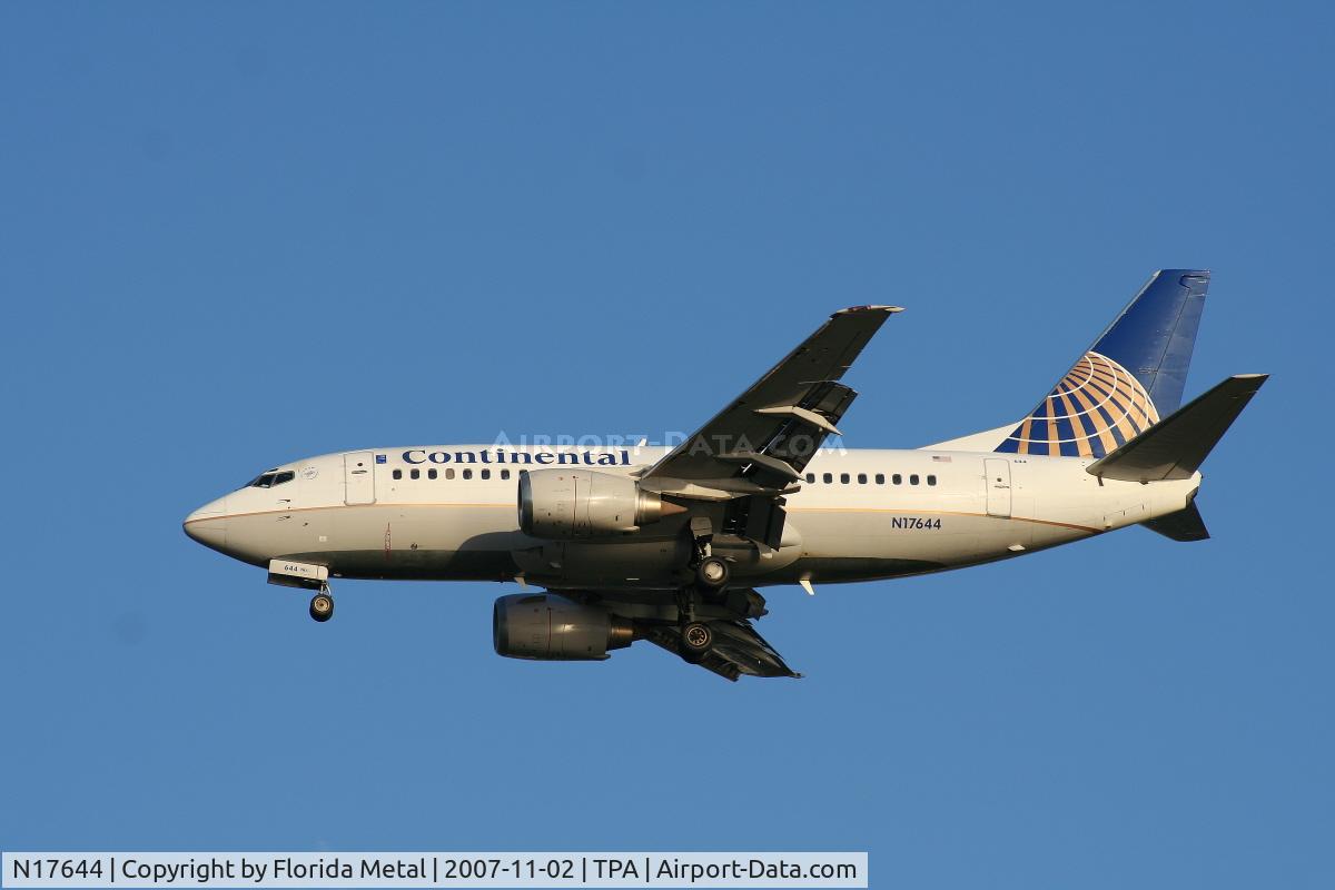 N17644, 1997 Boeing 737-524 C/N 28905, Continental