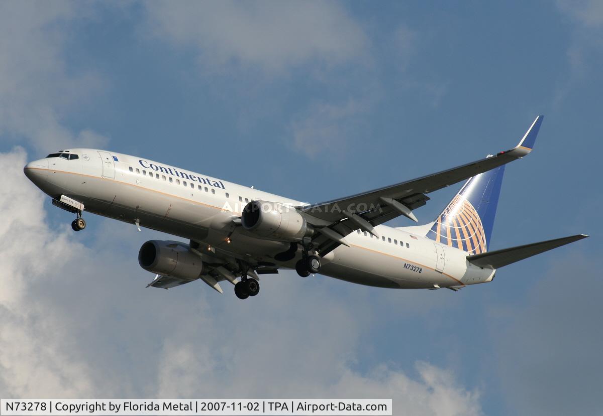 N73278, 2003 Boeing 737-824 C/N 31596, Continental