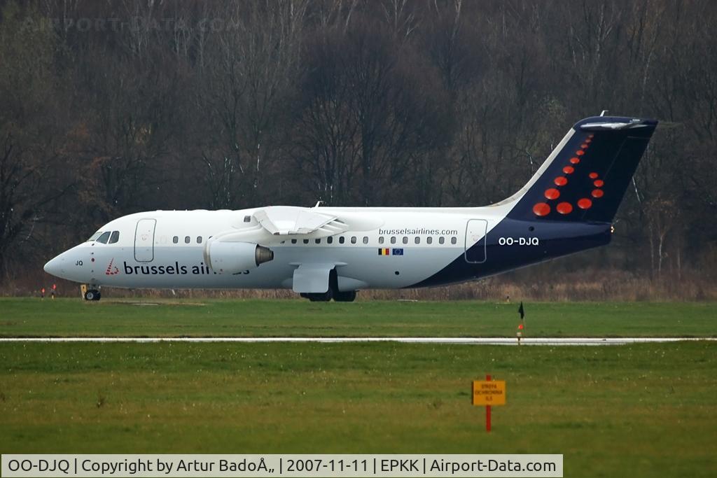 OO-DJQ, 1996 British Aerospace Avro 146-RJ85 C/N E.2289, Brussels Airlines