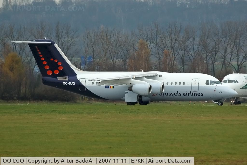 OO-DJQ, 1996 British Aerospace Avro 146-RJ85 C/N E.2289, Brussels Airlines