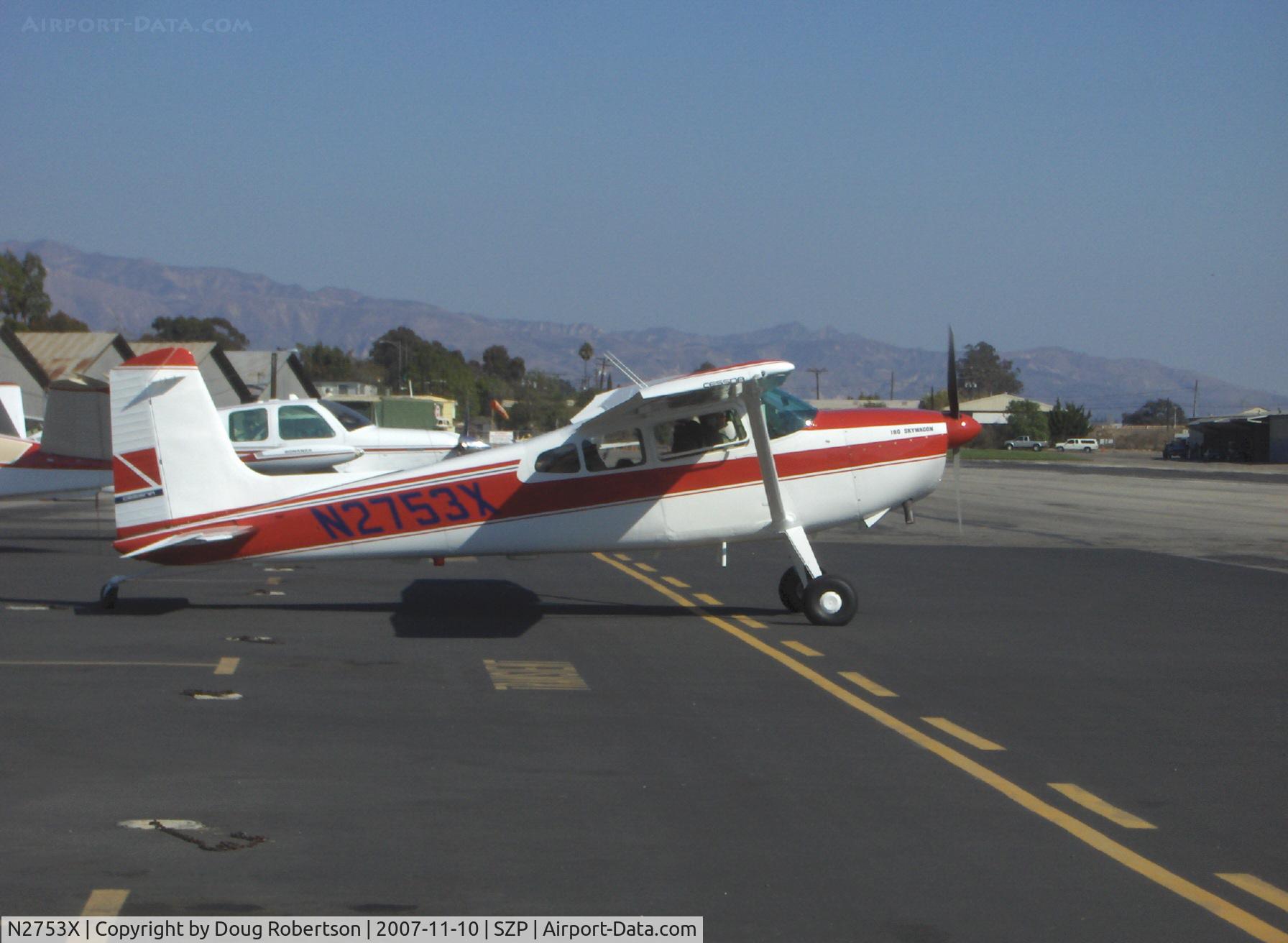 N2753X, 1965 Cessna 180H Skywagon C/N 18051553, 1965 Cessna 180H, Continental O-470 230 Hp