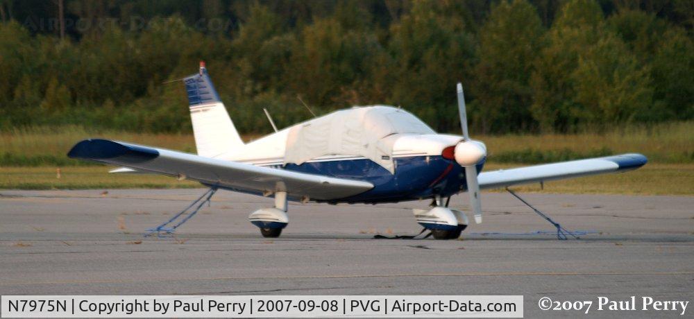N7975N, 1969 Piper PA-28-180 C/N 28-5396, Cover visitor as night approaches