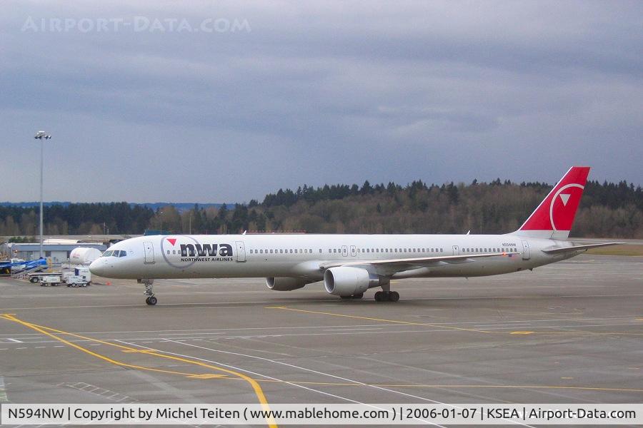 N594NW, 2003 Boeing 757-351 C/N 32994, Northwest Airlines