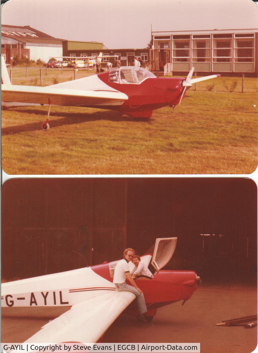 G-AYIL, 1970 Scheibe SF-25B Falke C/N 46108, At Barton and Woodvale