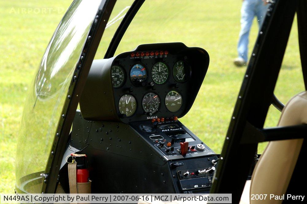 N449AS, 2003 Robinson R44 II C/N 10108, Lots of visibility around the panel