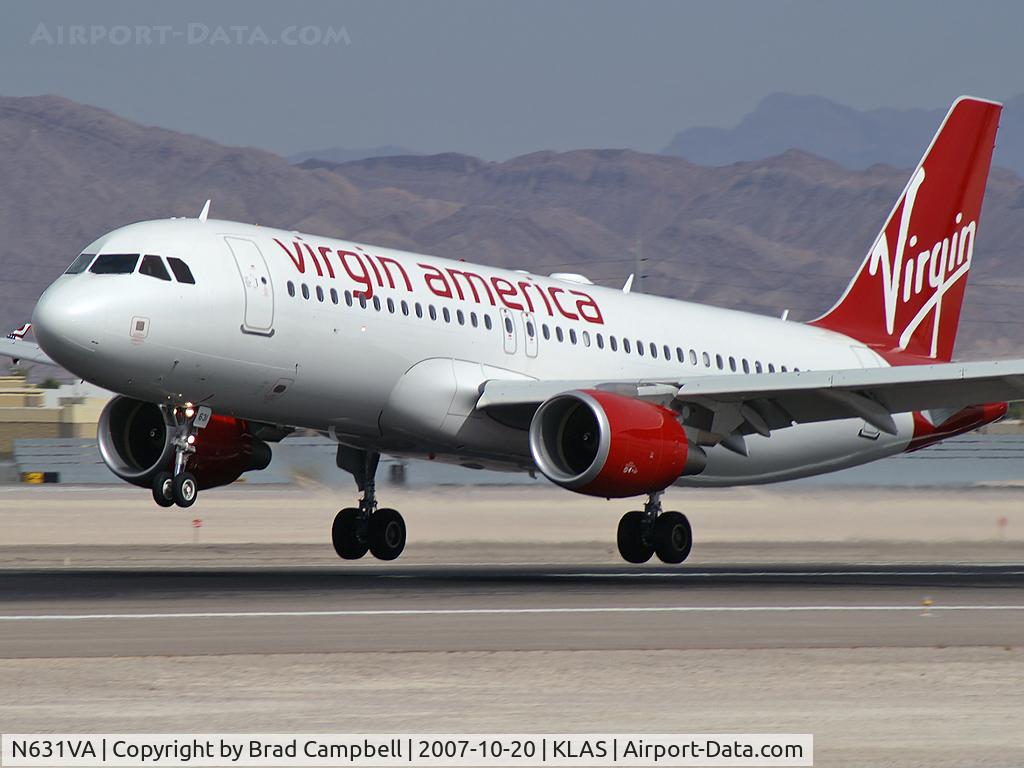 N631VA, 2007 Airbus A320-214 C/N 3135, Virgin America / 2007 Airbus A320-214