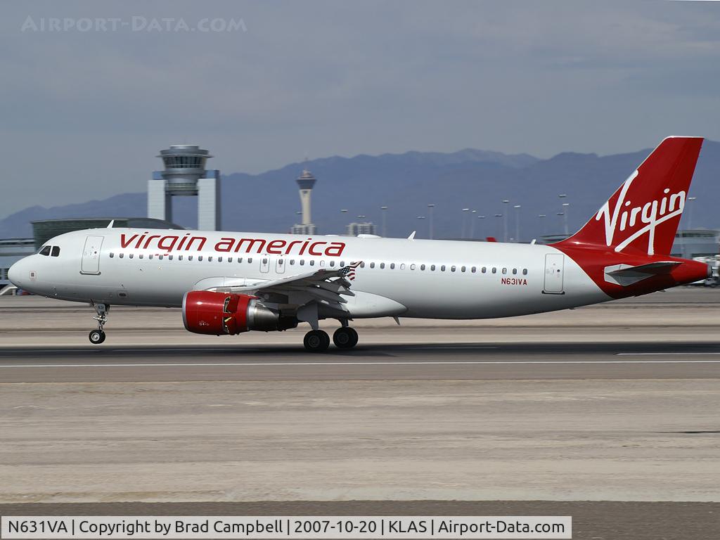 N631VA, 2007 Airbus A320-214 C/N 3135, Virgin America / 2007 Airbus A320-214