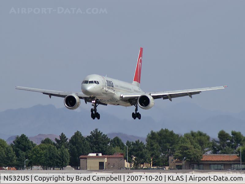 N532US, 1988 Boeing 757-251 C/N 24263, Northwest Airlines / 1988 Boeing 757-251