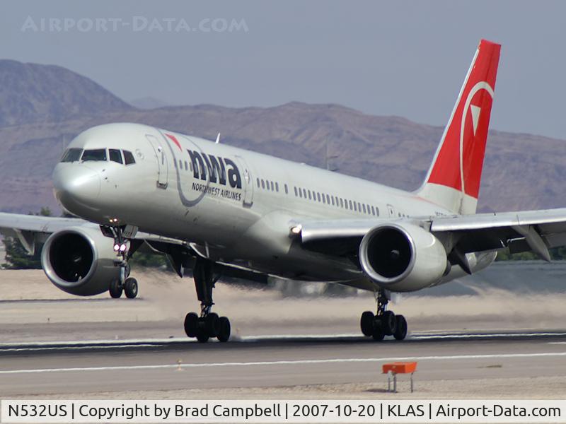N532US, 1988 Boeing 757-251 C/N 24263, Northwest Airlines / 1988 Boeing 757-251