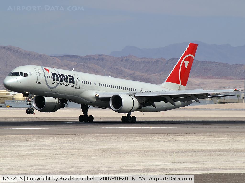 N532US, 1988 Boeing 757-251 C/N 24263, Northwest Airlines / 1988 Boeing 757-251