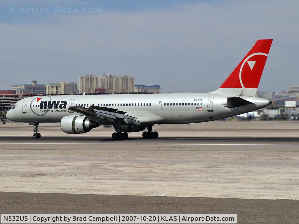 N532US, 1988 Boeing 757-251 C/N 24263, Northwest Airlines / 1988 Boeing 757-251