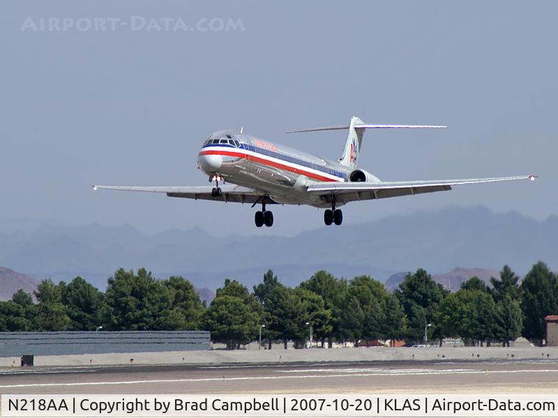 N218AA, 1983 McDonnell Douglas MD-82 (DC-9-82) C/N 49168, American Airlines / 1983 Mcdonnell Douglas DC-9-82(MD-82)