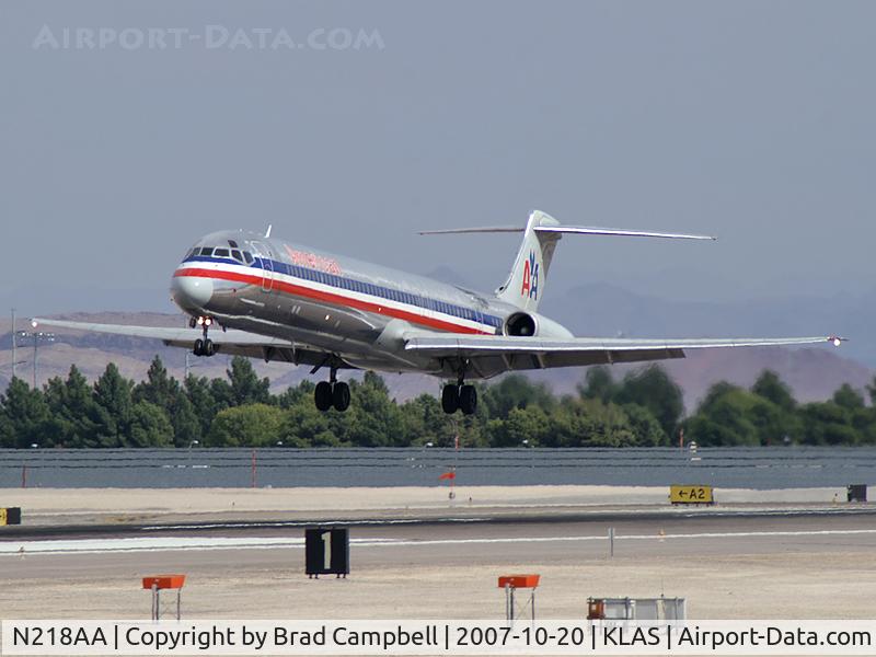 N218AA, 1983 McDonnell Douglas MD-82 (DC-9-82) C/N 49168, American Airlines / 1983 Mcdonnell Douglas DC-9-82(MD-82)
