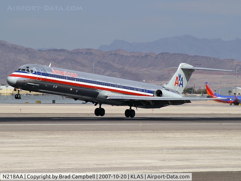 N218AA, 1983 McDonnell Douglas MD-82 (DC-9-82) C/N 49168, American Airlines / 1983 Mcdonnell Douglas DC-9-82(MD-82)