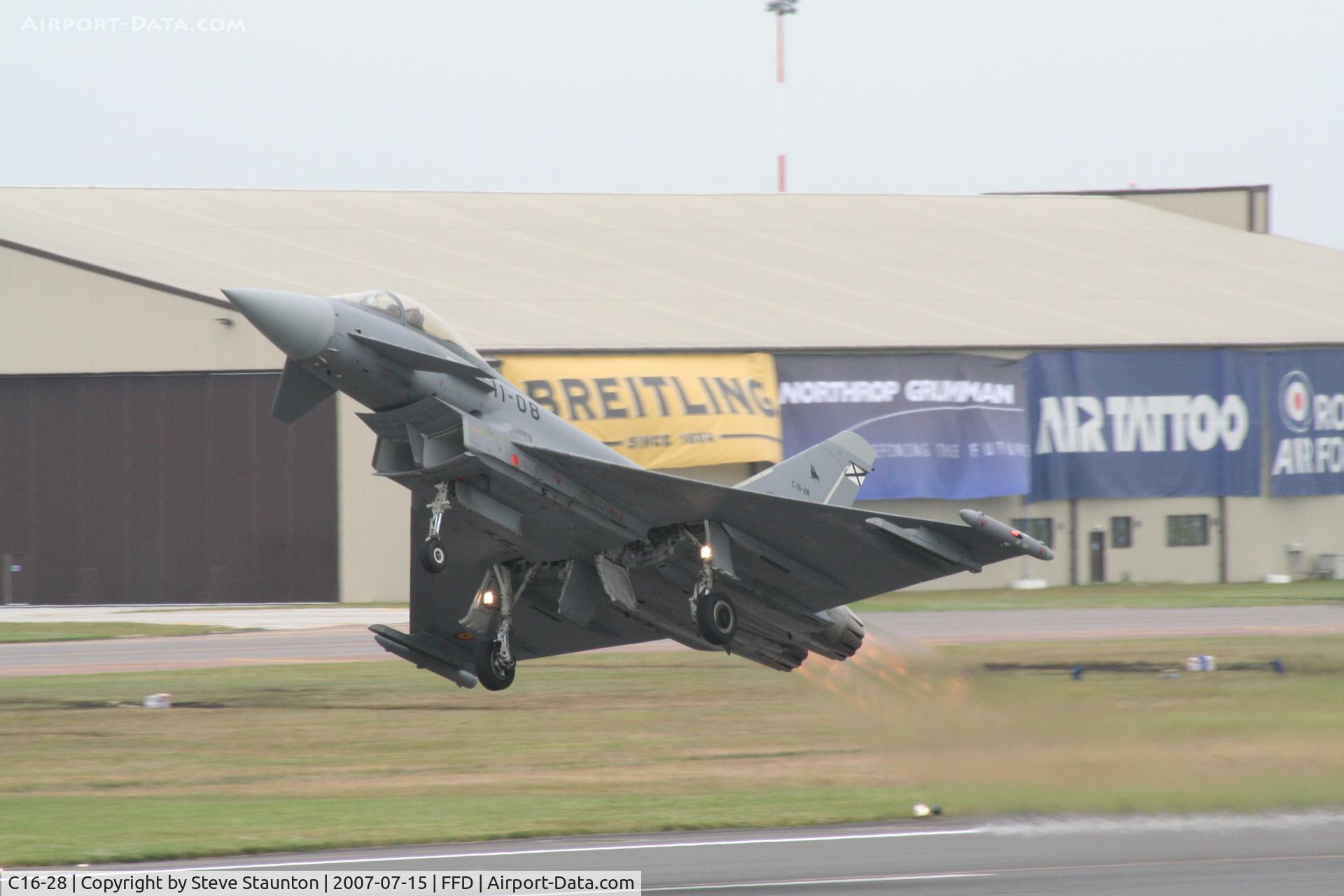 C16-28, Eurofighter EF-2000 Typhoon S C/N SS008, Royal International Air Tattoo 2007