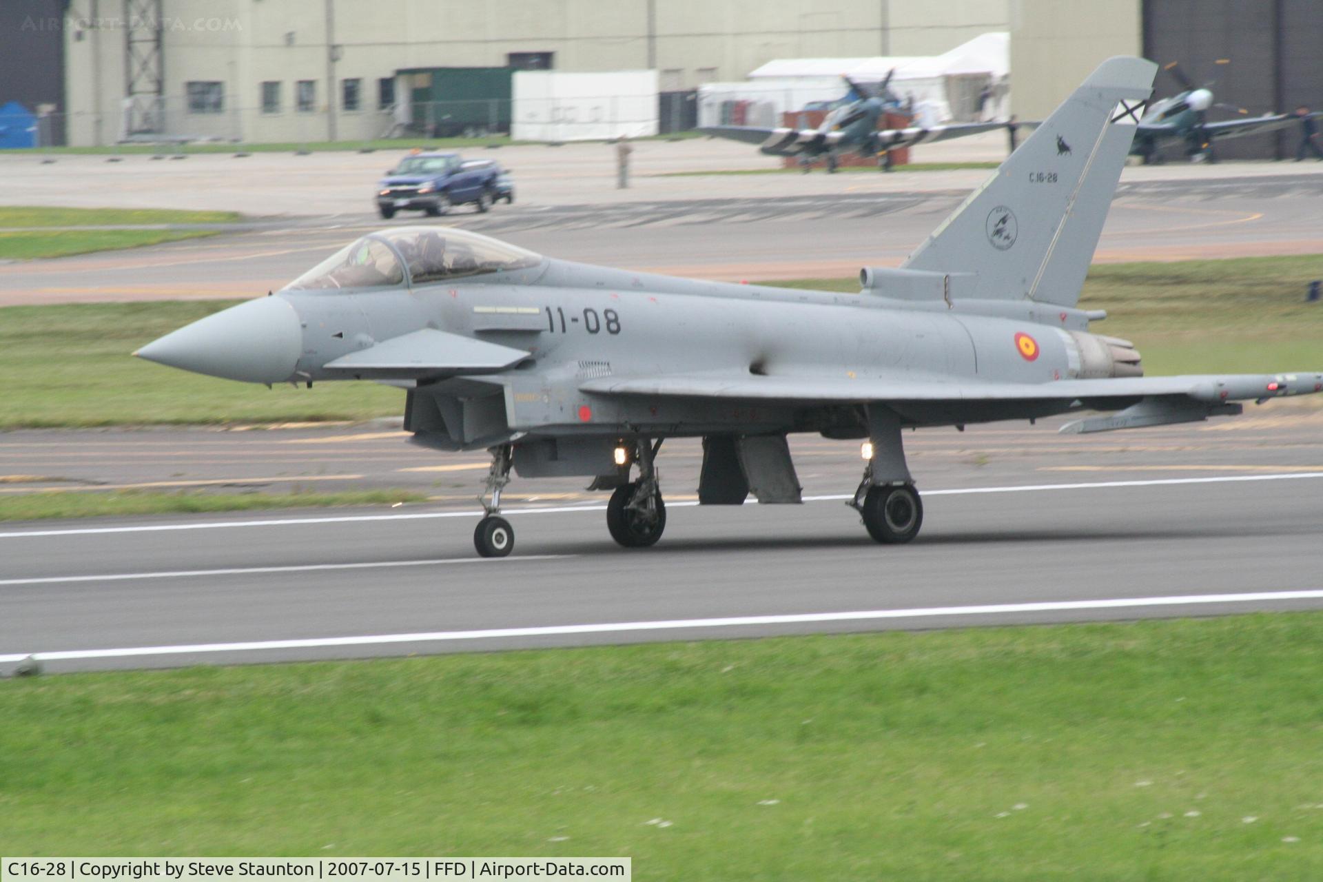 C16-28, Eurofighter EF-2000 Typhoon S C/N SS008, Royal International Air Tattoo 2007