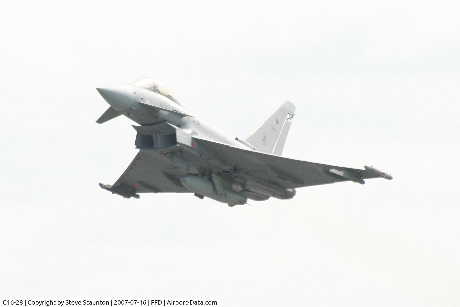 C16-28, Eurofighter EF-2000 Typhoon S C/N SS008, Royal International Air Tattoo 2007