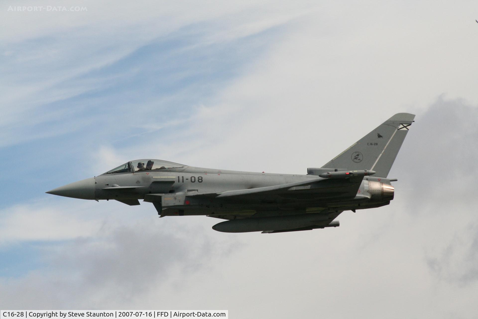 C16-28, Eurofighter EF-2000 Typhoon S C/N SS008, Royal International Air Tattoo 2007