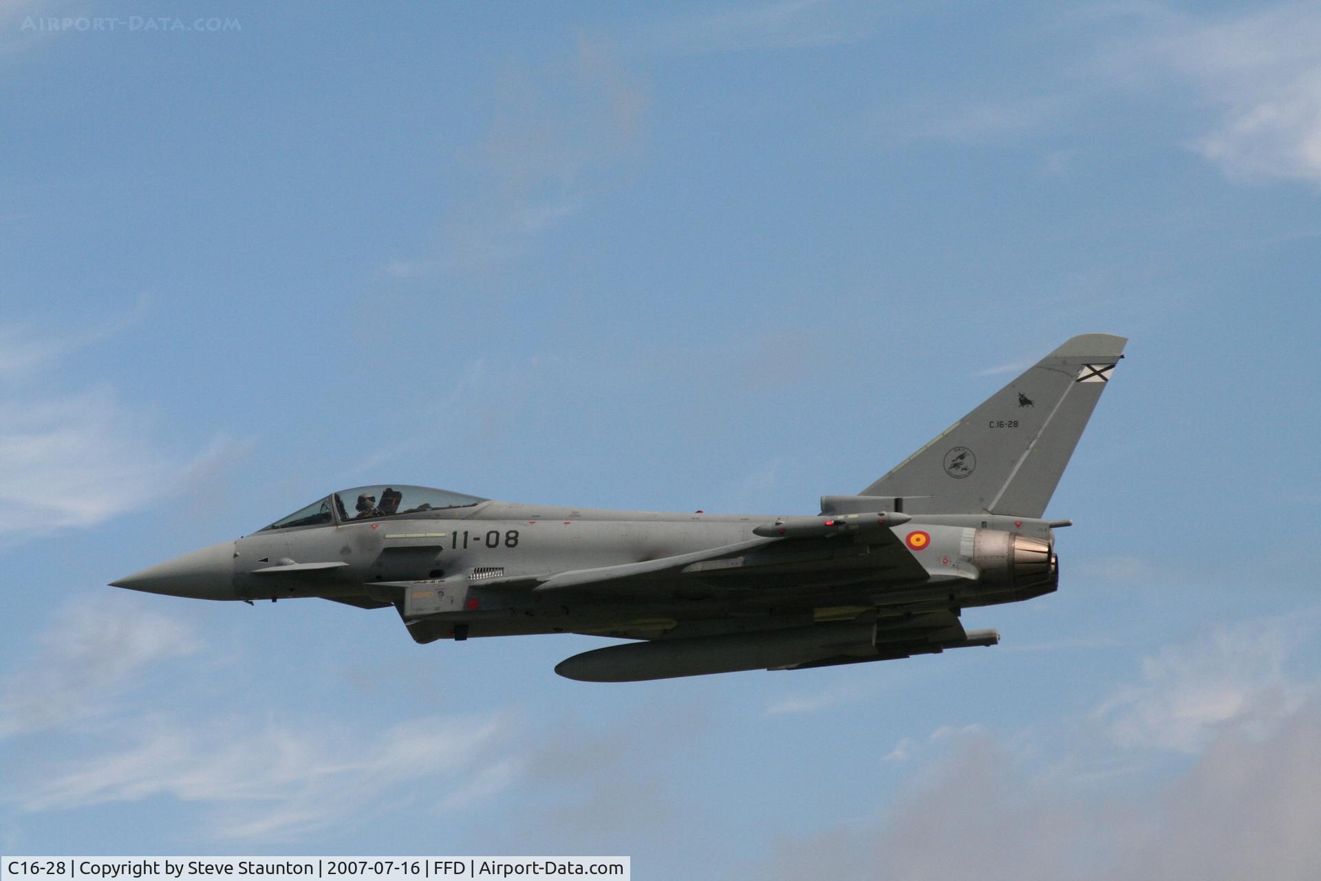 C16-28, Eurofighter EF-2000 Typhoon S C/N SS008, Royal International Air Tattoo 2007