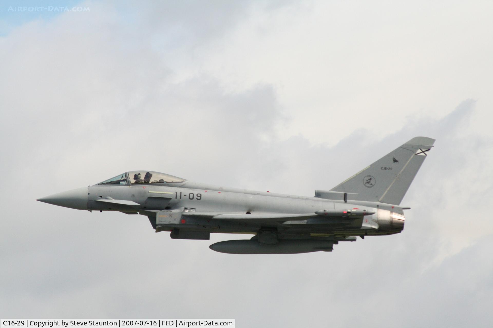 C16-29, Eurofighter EF-2000 Typhoon S C/N SS009, Royal International Air Tattoo 2007