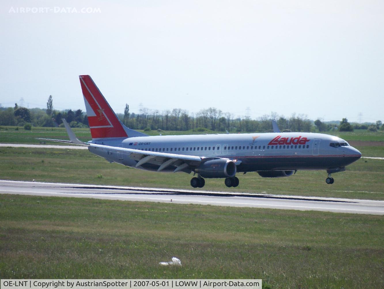 OE-LNT, 2006 Boeing 737-8Z9 C/N 33834, Lauda Air B 737-800