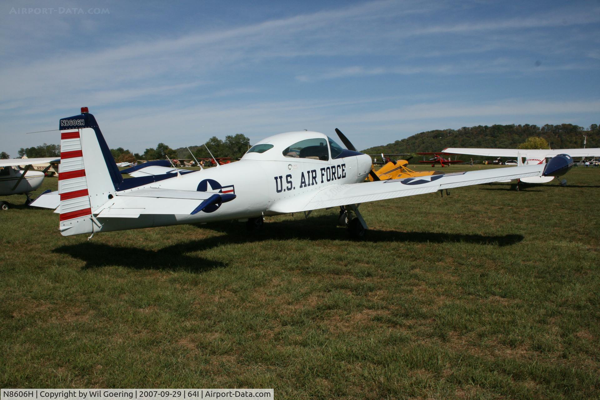 N8606H, 1947 North American Navion (NA-145) C/N NAV-4-567, 2007 Lee Bottom Fly-in