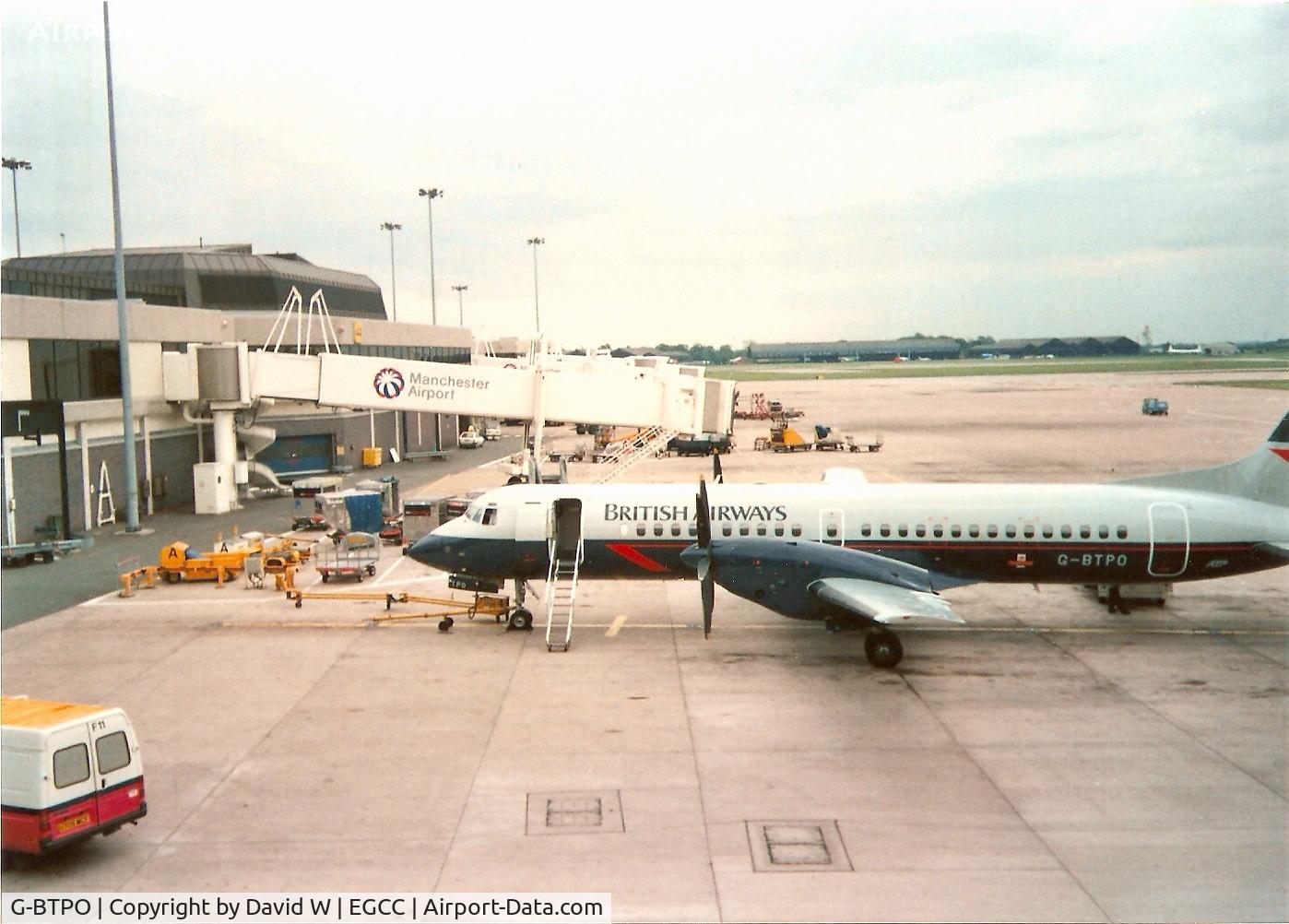 G-BTPO, 1992 British Aerospace ATP C/N 2051, Parked at the gate