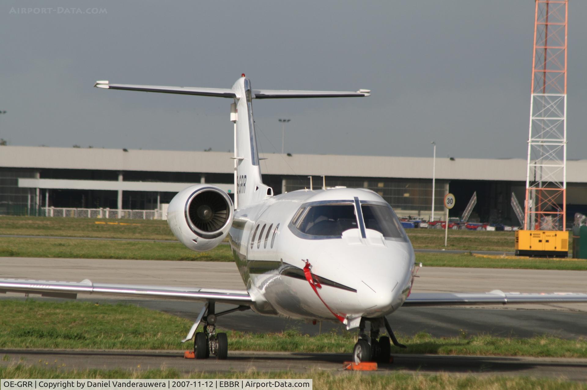OE-GRR, 1982 Gates Learjet 55 Longhorn C/N 59, ABELAG apron