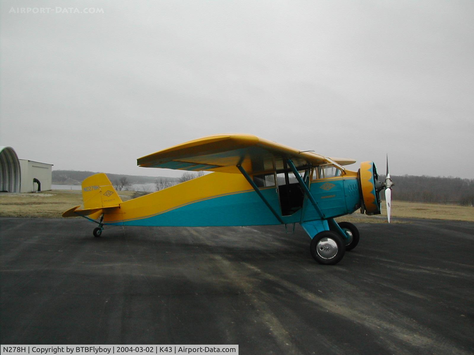 N278H, 1929 General Aircraft Corp 102-A Aristocrat C/N 20, waiting out weather at Lake Thunderhead