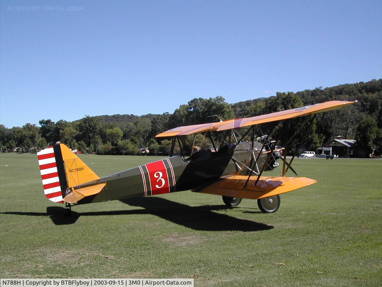 N788H, 1930 Stearman 6L Cloudboy C/N 6003, on the way to meet up with the NAT in Little Rock