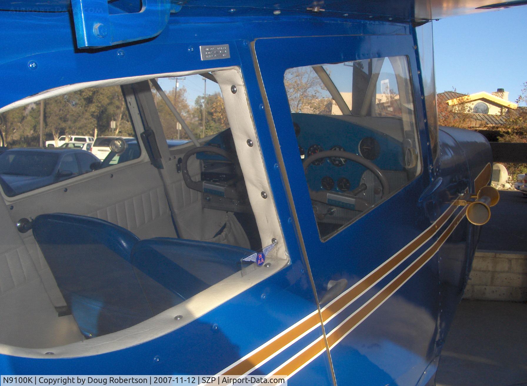 N9100K, 1947 Stinson 108-1 Voyager C/N 108-2100, 1947 Stinson 108-1 VOYAGER Franklin 6A4-150-B31 150 Hp, four place cabin