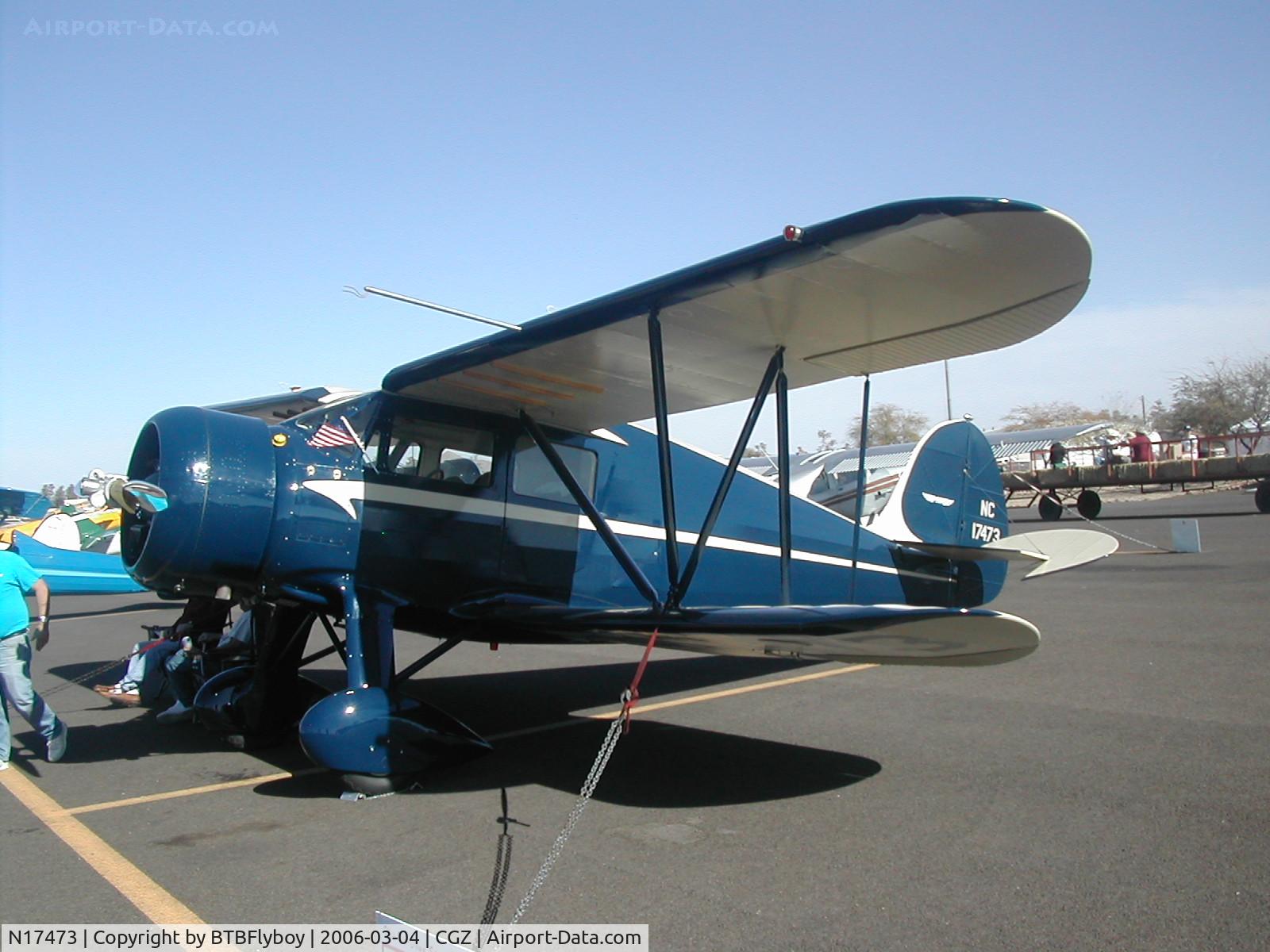 N17473, 1937 Waco YKS-7 C/N 4611, photo taken at the 2006 Cactus AAA Fly-in in Casa Grande, AZ