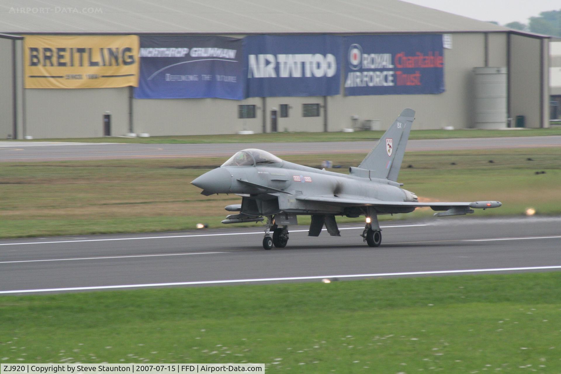 ZJ920, 2005 Eurofighter EF-2000 Typhoon FGR4 C/N 0067/BS011, Royal International Air Tattoo 2007