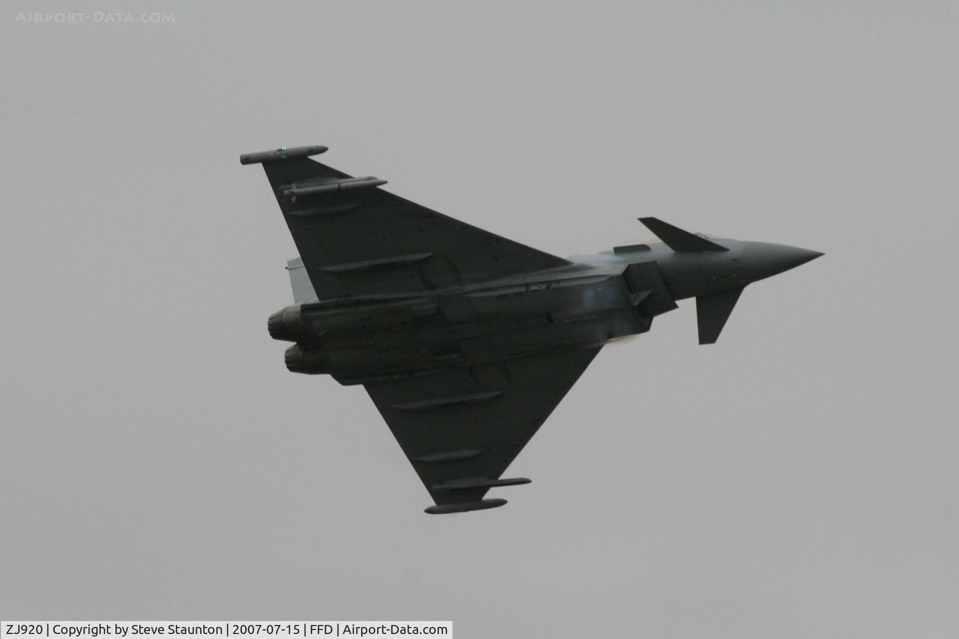 ZJ920, 2005 Eurofighter EF-2000 Typhoon FGR4 C/N 0067/BS011, Royal International Air Tattoo 2007