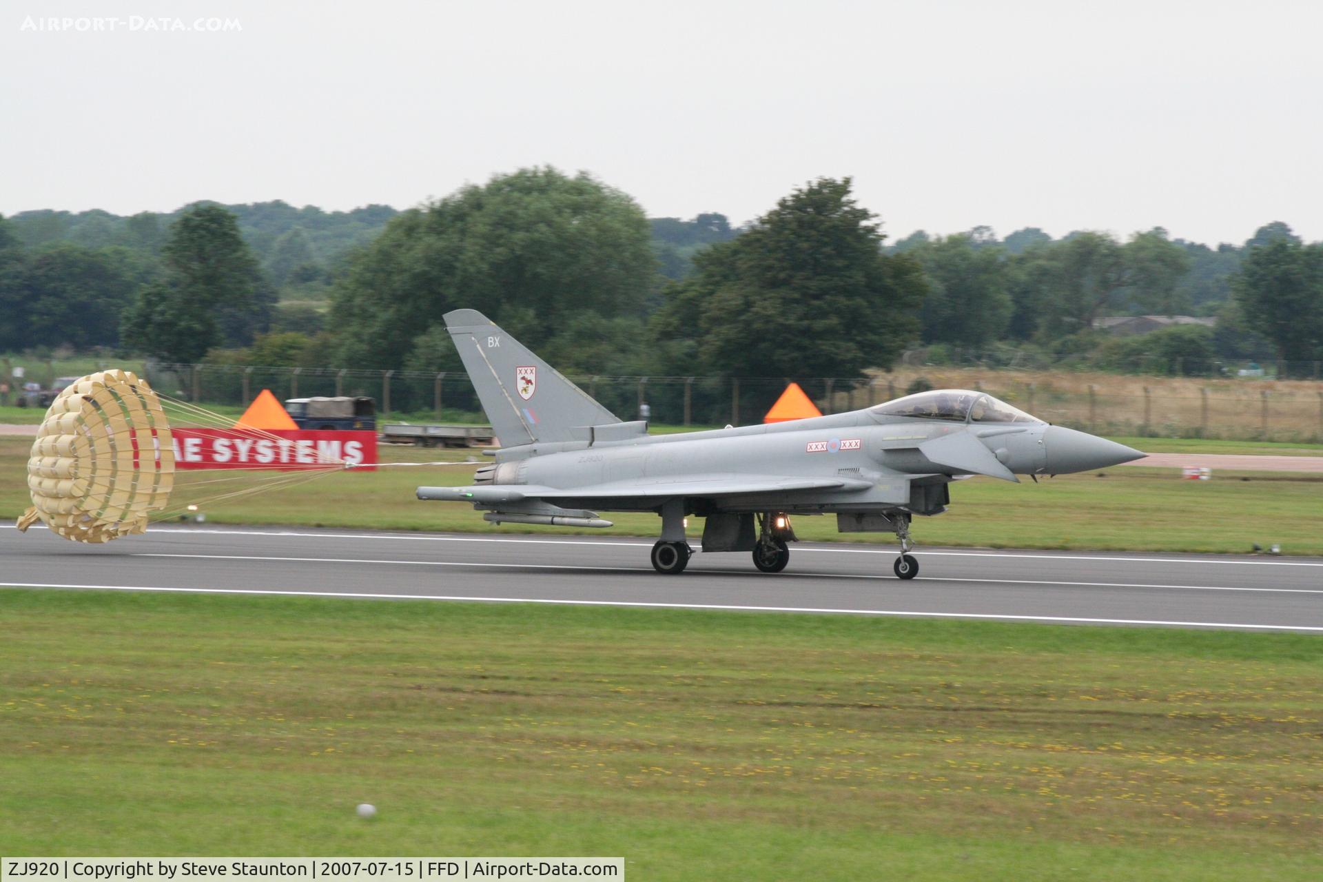 ZJ920, 2005 Eurofighter EF-2000 Typhoon FGR4 C/N 0067/BS011, Royal International Air Tattoo 2007