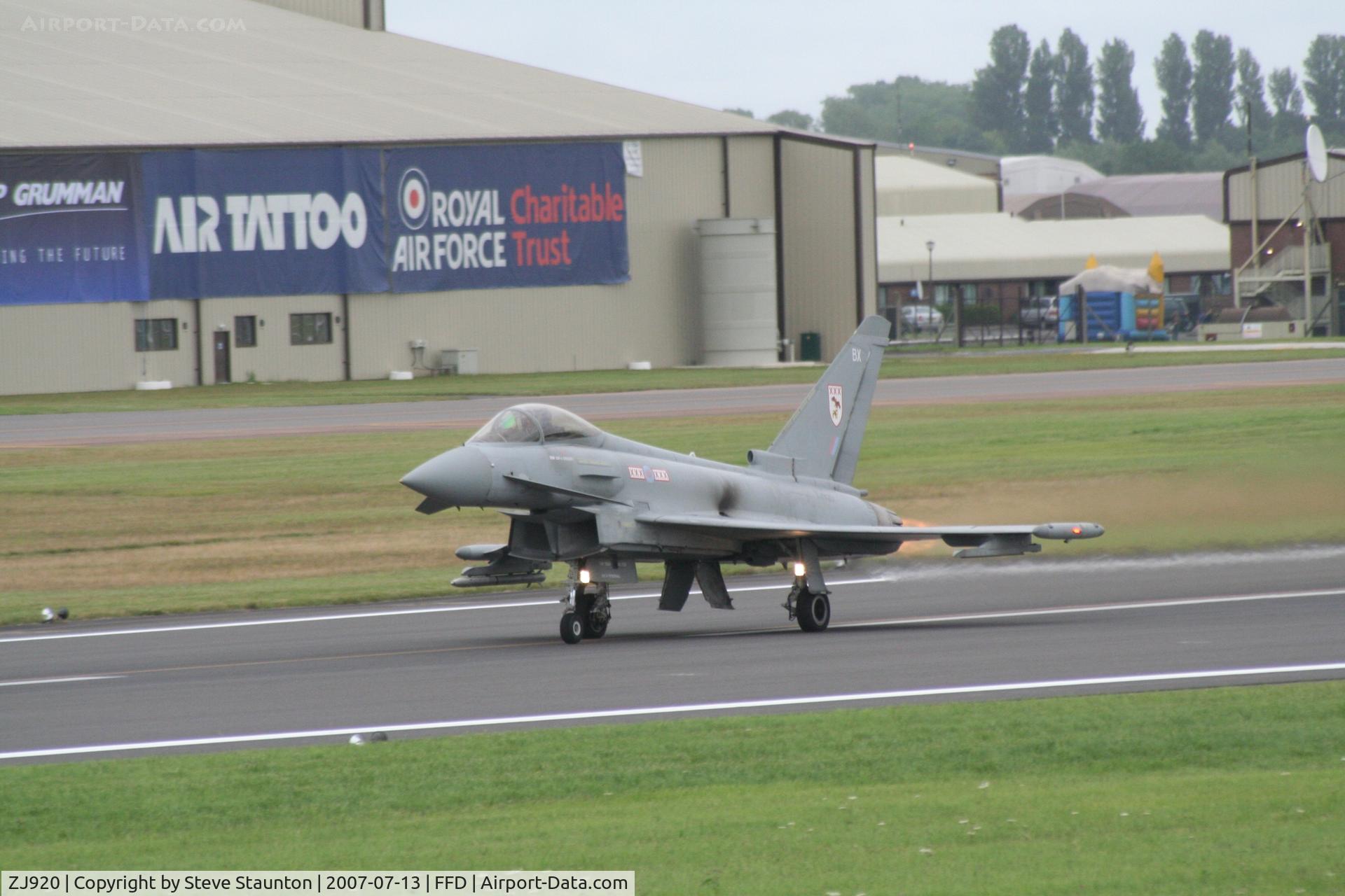 ZJ920, 2005 Eurofighter EF-2000 Typhoon FGR4 C/N 0067/BS011, Royal International Air Tattoo 2007