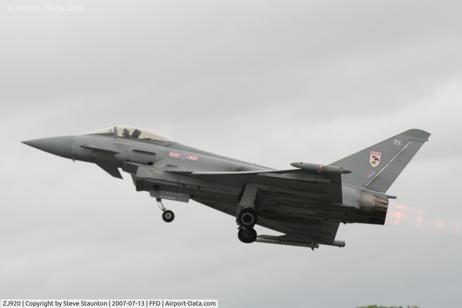ZJ920, 2005 Eurofighter EF-2000 Typhoon FGR4 C/N 0067/BS011, Royal International Air Tattoo 2007