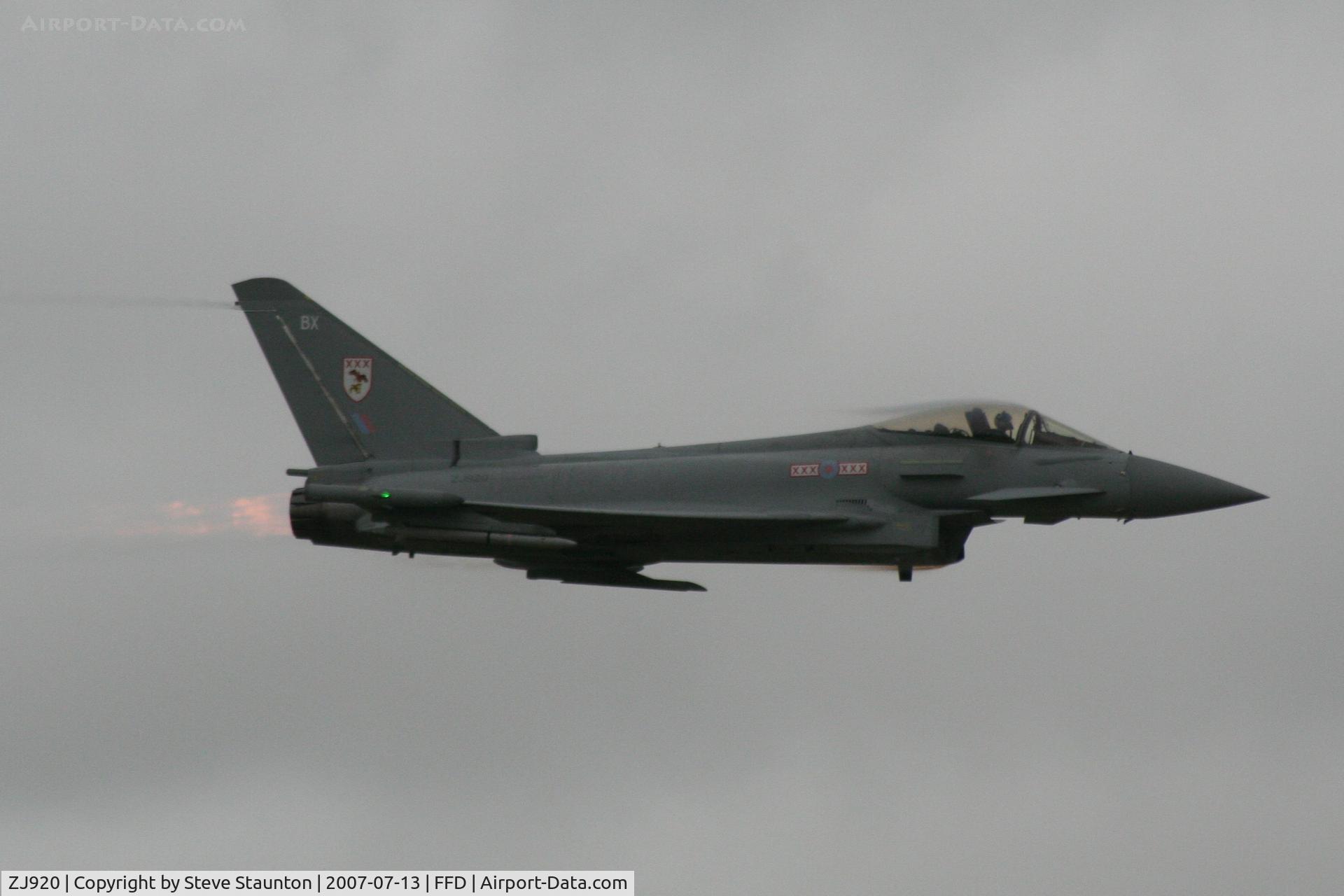 ZJ920, 2005 Eurofighter EF-2000 Typhoon FGR4 C/N 0067/BS011, Royal International Air Tattoo 2007
