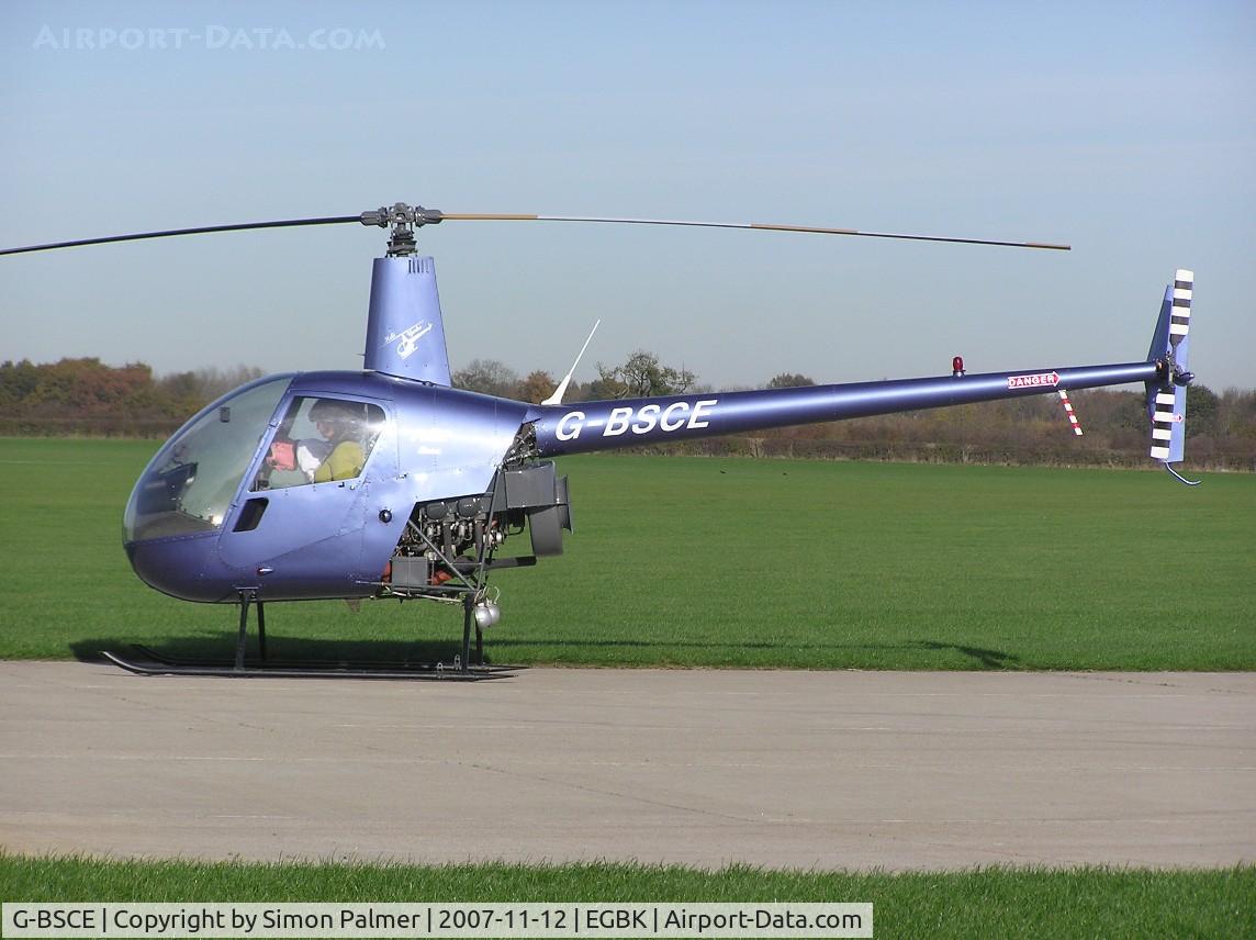 G-BSCE, 1989 Robinson R22 Beta C/N 1245, R22 visiting Sywell