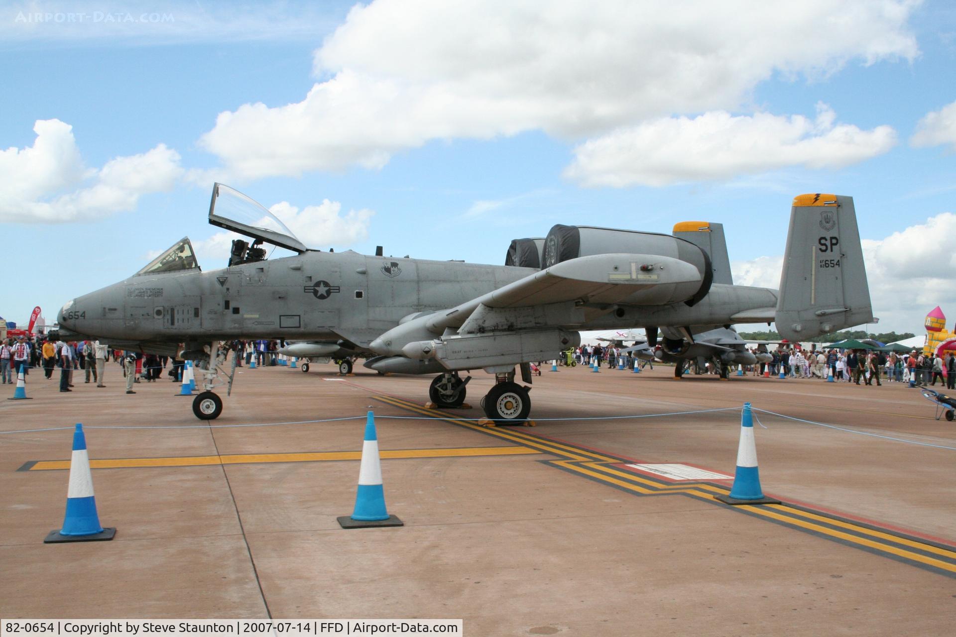 82-0654, 1982 Fairchild Republic A-10C Thunderbolt II C/N A10-0702, Royal International Air Tattoo 2007