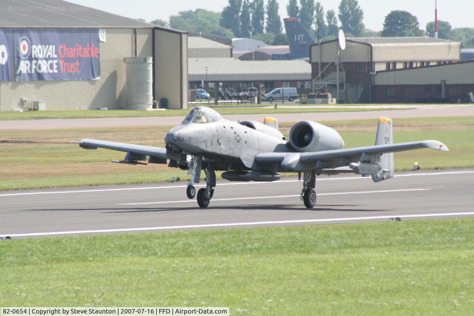 82-0654, 1982 Fairchild Republic A-10C Thunderbolt II C/N A10-0702, Royal International Air Tattoo 2007