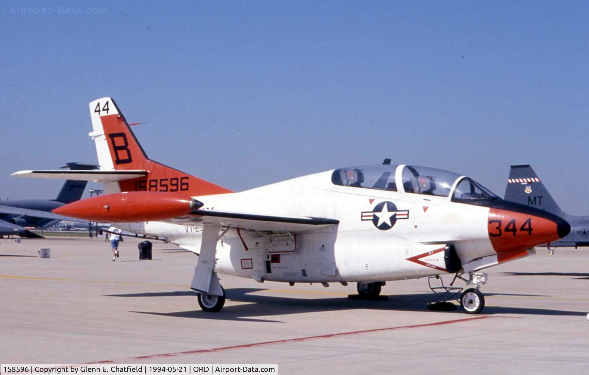 158596, Rockwell T-2C Buckeye C/N 346-22, T-2C at the AFR/ANG open house