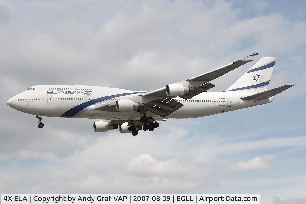 4X-ELA, 1994 Boeing 747-458 C/N 26055, El Al 747-400